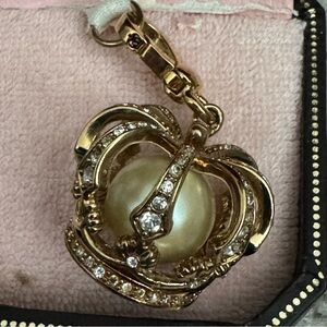 Juicy Couture Crown with Pearl Necklace Charm